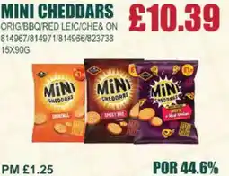 Bestway MINI CHEDDARS Orig/bbq/red leic/che& on offer