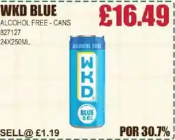 Bestway WKD BLUE Alcohol free-cans offer