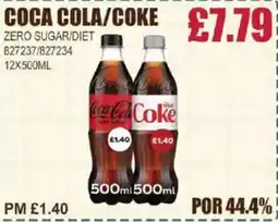 Bestway COCA COLA/COKE Zero sugar/diet offer