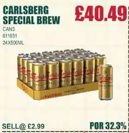 Bestway Carlsberg special brew cans offer