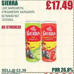 Bestway SIERRA Lime margarita/ strawberry margarita offer