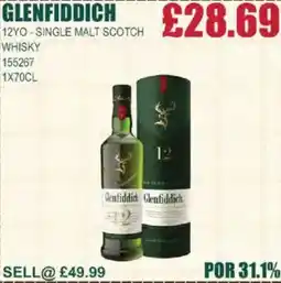 Bestway GLENFIDDICH 12yo-single malt scotch whisky offer