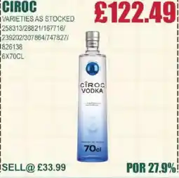 Bestway Ciroc offer