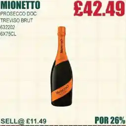Bestway MIONETTO Prosecco doc itreviso brut offer