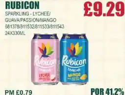 Bestway RUBICON Sparkling-lychee/ guava/passion/mango offer