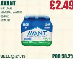 Bestway AVANT Natural mineral water offer