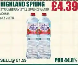 Bestway HIGHLAND SPRING Strawberry still spring water offer