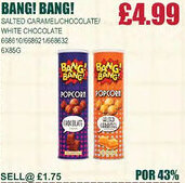 Bestway BANG! BANG! Salted caramel/chocolate/ white chocolate offer