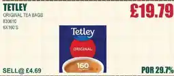 Bestway TETLEY Original tea bags offer