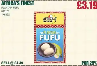 Bestway Africa's finest plantain fufu offer