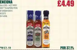 Bestway ENCONA Sauces - hot pep/ swt thai/peri peri offer