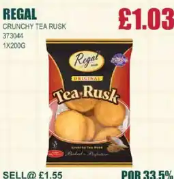 Bestway REGAL Crunchy tea rusk offer
