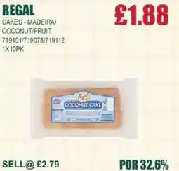 Bestway REGAL Cakes-madeira/ coconut/fruit offer