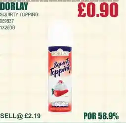 Bestway DORLAY Squirty Topping offer
