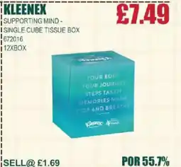 Bestway KLEENEX Supporting mind- isingle cube tissue box offer