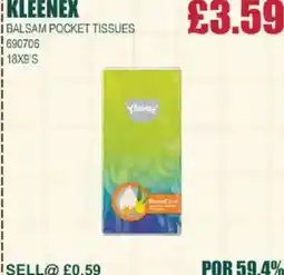 Bestway KLEENEX Balsam pocket tissues offer