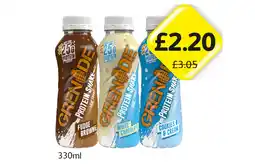 Londis Grenade Protein Shake Fudge Brownie, White Chocolate, Cookies & Cream offer