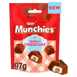 Tesco Munchies Chocolate Vanilla Cheesecake Sharing Bag 97g offer