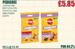 Bestway PEDIGREE Jumbone mini - beef & poultry/ chicken & lamb offer