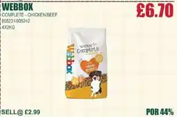 Bestway WEBBOX Complete-chicken/beef offer