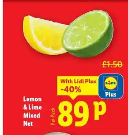 Lidl Lemon & Lime Mixed Net offer