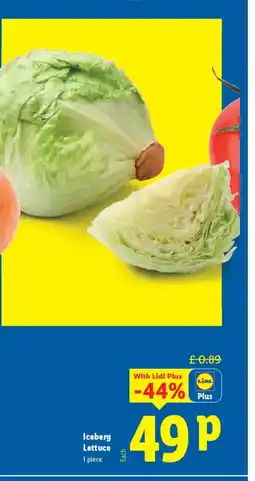 Lidl Iceberg Lettuce offer