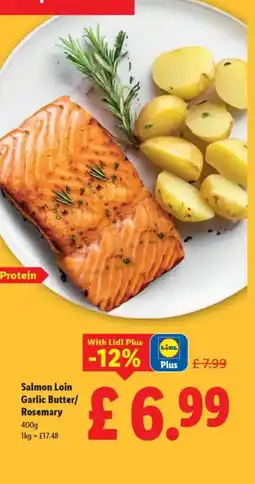 Lidl Salmon Loin Garlic Butter/ Rosemary offer