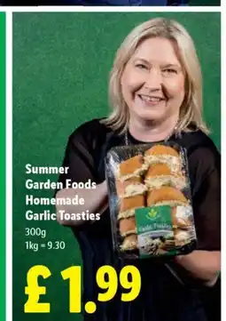 Lidl Summer Garden Foods Homemade Garlic Toasties offer