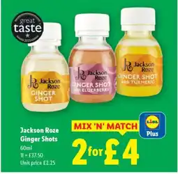 Lidl Jackson Roze Ginger Shots offer