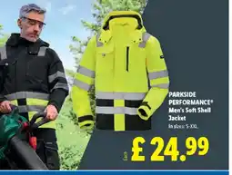 Lidl PARKSIDE PERFORMANCE® Men's Soft Shell Jacket offer