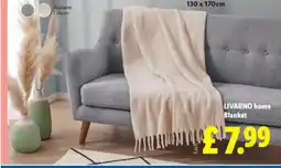 Lidl LIVARNO HOME Blanket offer