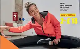 Lidl CRIVIT Ladies' Joggers and Zip-Up Hoodie offer