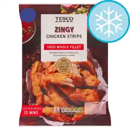 Tesco Tesco Zingy Chicken Strips 400g offer
