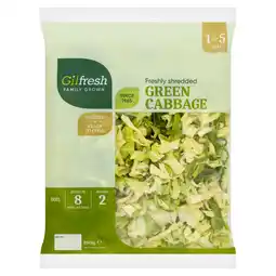 Iceland Gilfresh Family Growon Freshly Shredded Green Cabbage 250g offer