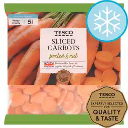Tesco Tesco Sliced Carrots Peeled & Cut 1Kg offer