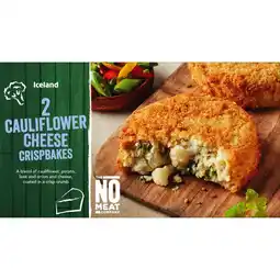 Iceland Iceland 2 Cauliflower Cheese Crispbakes 240g offer