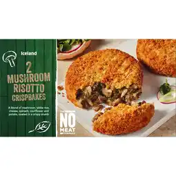 Iceland Iceland 2 Mushroom Risotto Crispbakes 240g offer