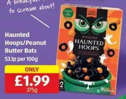 Aldi Haunted Hoops/Peanut Butter Bats offer