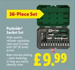 Lidl Parkside Socket Set offer