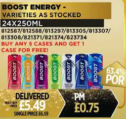 Bestway BOOST Energy offer