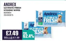 Bestway ANDREX Ultimate fresh hygiene wipes offer