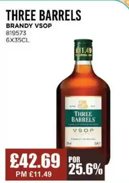 Bestway THREE BARRELS Brandy vsop offer
