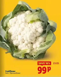 Lidl Cauliflower offer