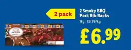 Lidl 2 Smoky BBQ Pork Rib Racks offer