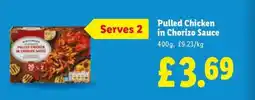 Lidl Pulled Chicken in Chorizo Sauce offer