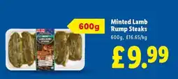 Lidl Minted Lamb Rump Steaks offer