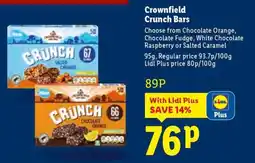 Lidl Crownfield Crunch Bars offer