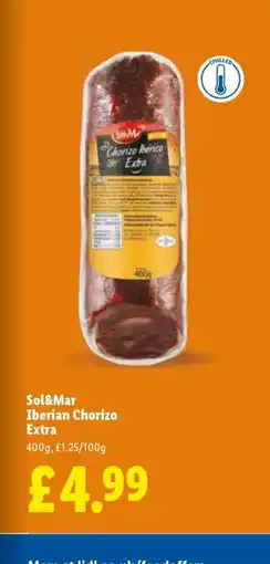 Lidl Sol&Mar Iberian Chorizo Extra offer