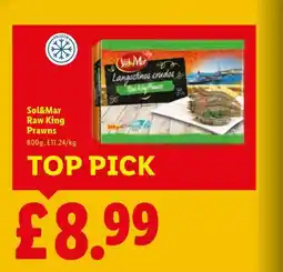 Lidl Sol&Mar Raw King Prawns offer