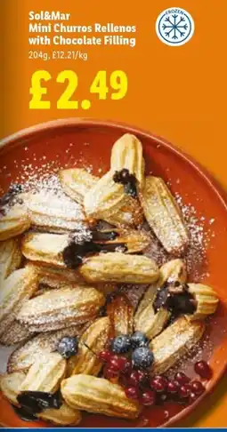 Lidl Sol&Mar Mini Churros Rellenos with Chocolate Filling offer